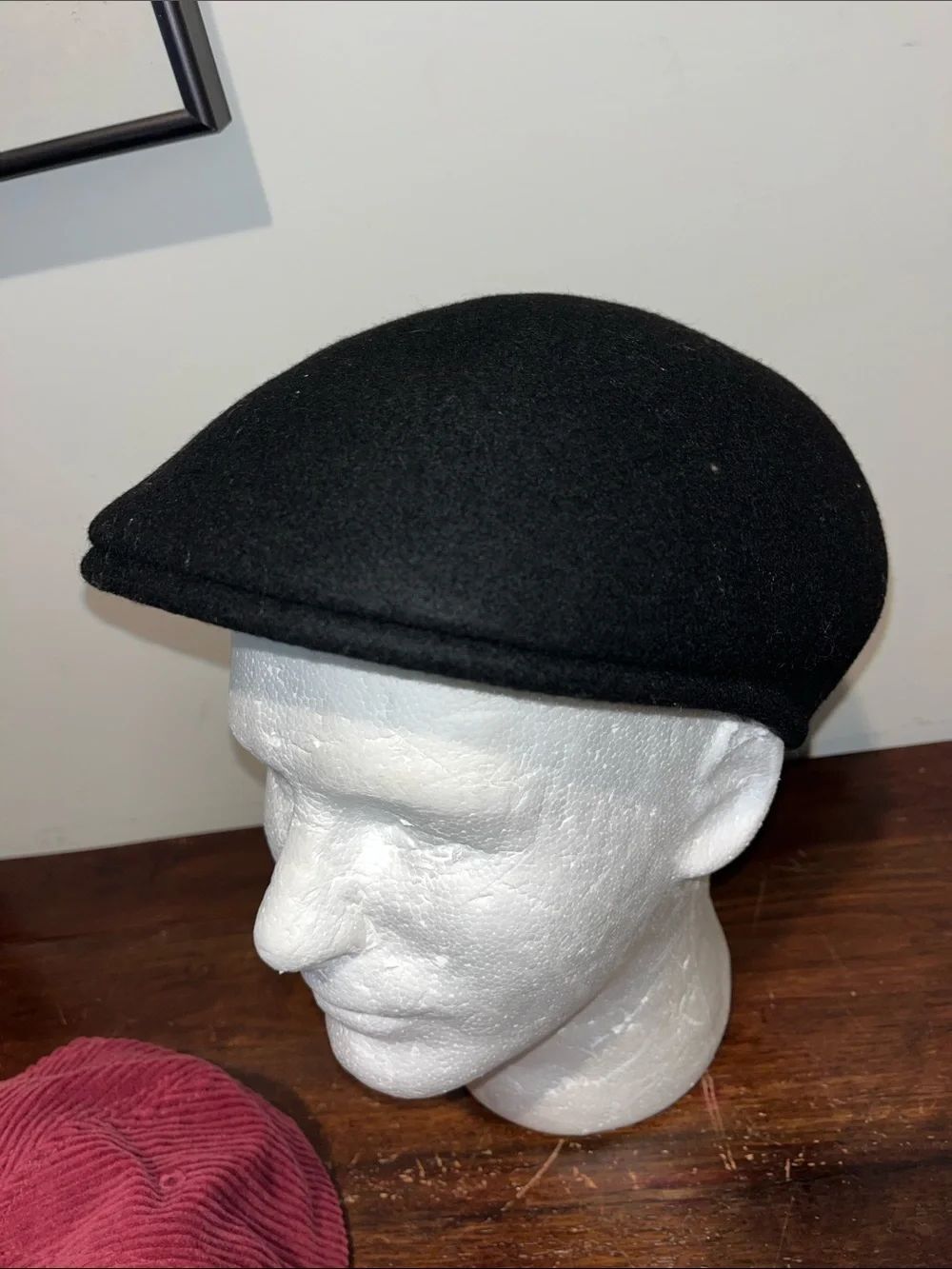 Huckel Peaky Blinders Newsboy Flat Cabbie Bora Super Wool Felt Hat Black Hat Cap